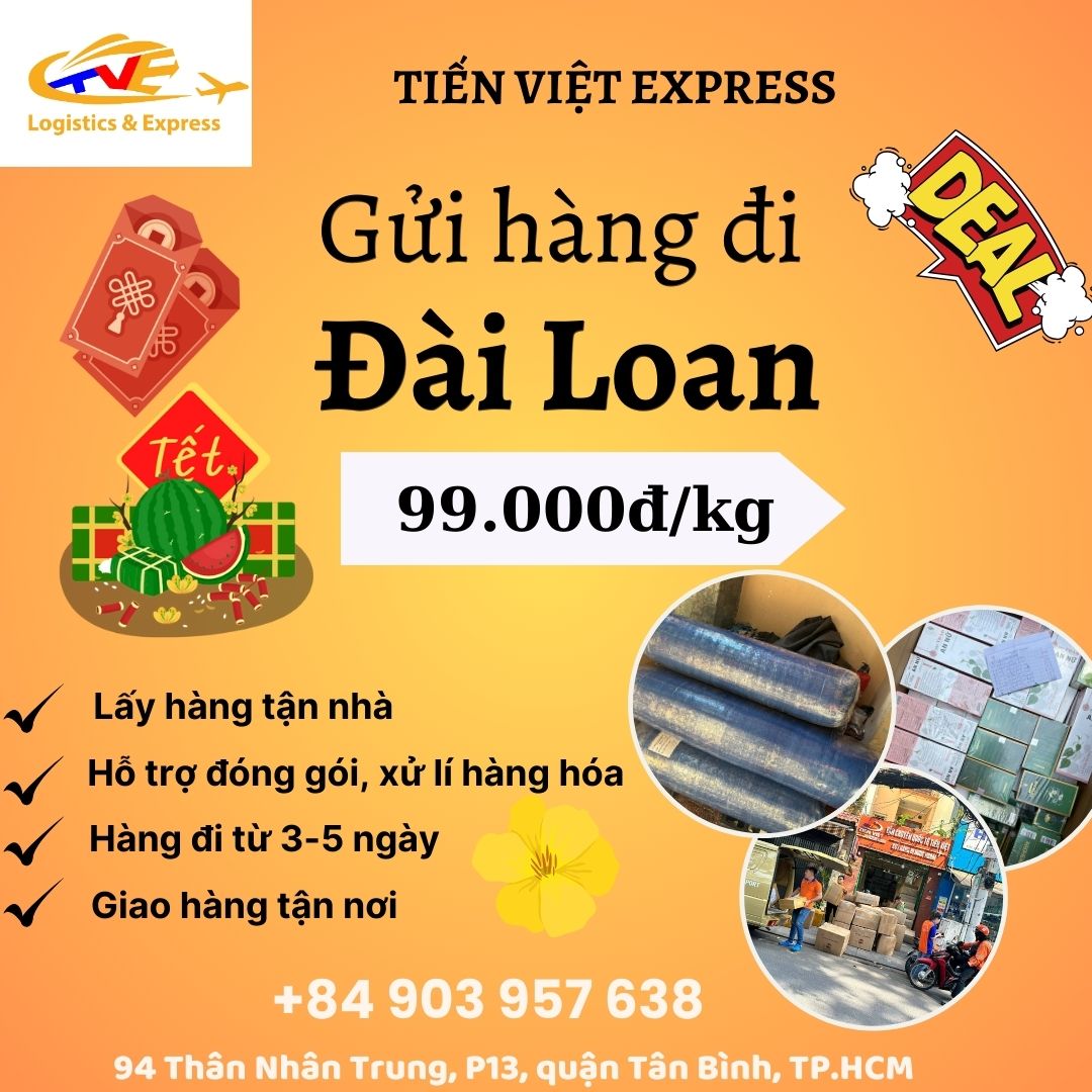 Gửi hàng đi Đài Loan - Tiến Việt Express
